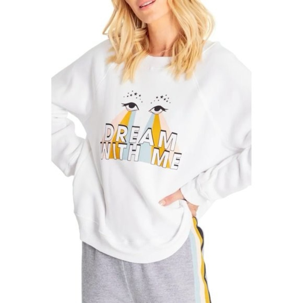 Wildfox Sommers White Cozy Sweatshirt Dream with me size XS